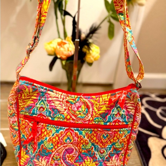VERA BRADLEY PAISLEY IN PARADISE ON THE GO SATCHEL - Picture 14 of 16